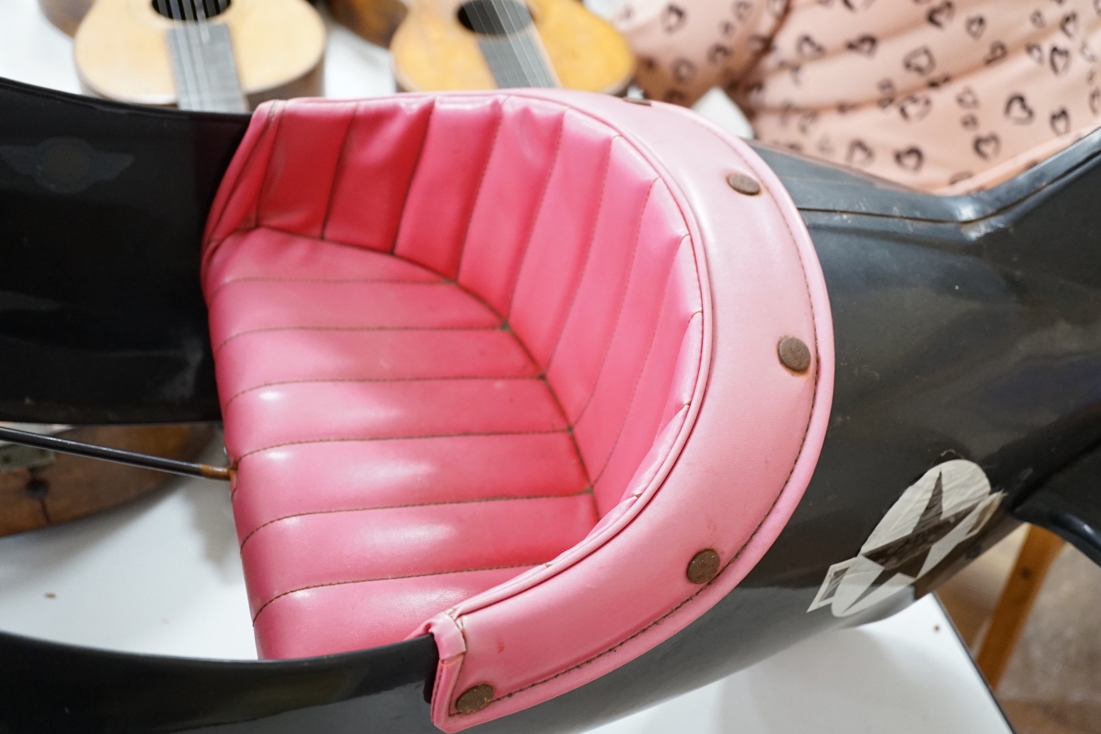 A vintage American Airflow Shark Attack child's pedal aeroplane